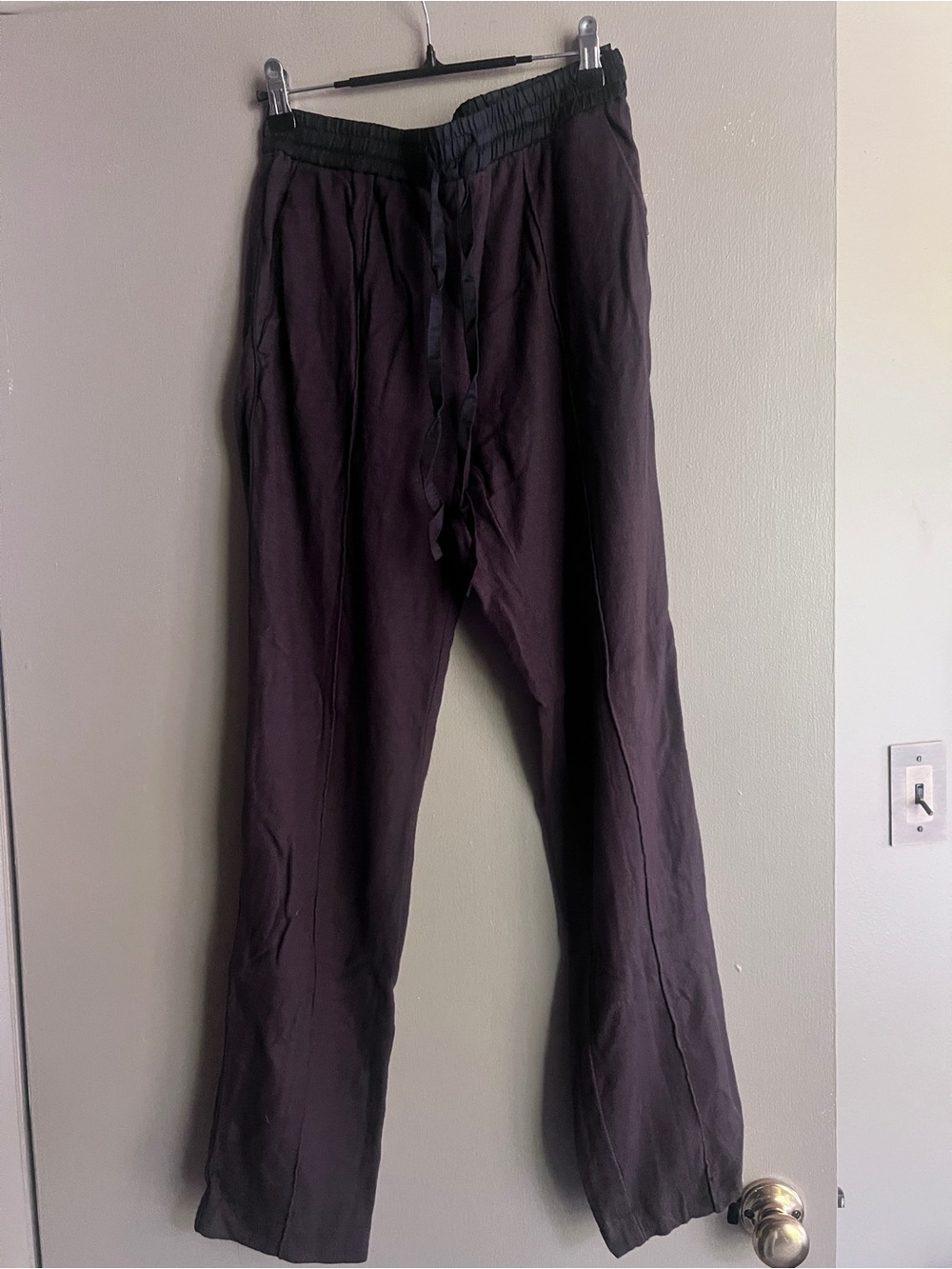 Rag and bone Relaxed Drawstring Pants - brown with black contrast